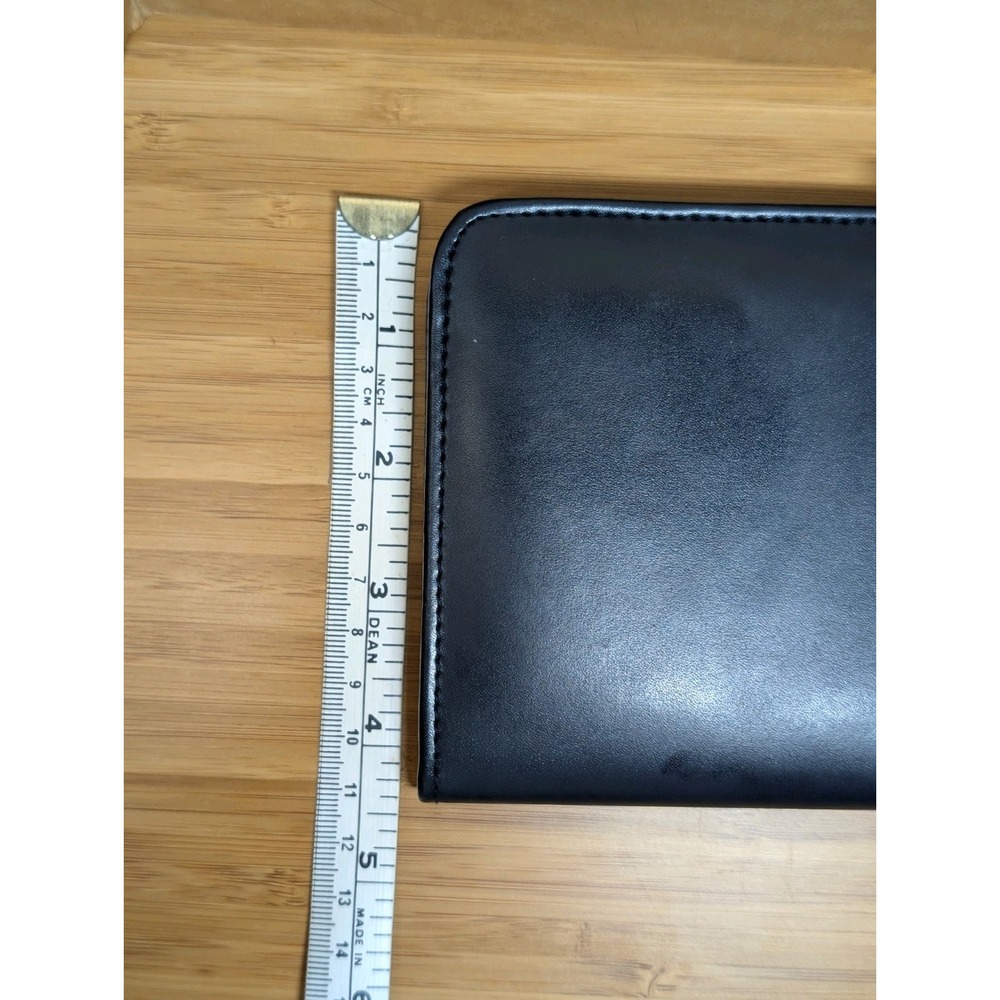 Ralph Lauren Folio Wallet Navy Blue Snap Closure Card Holder - Picture 9 of 9